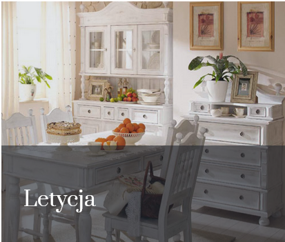 Letycja - <h2>Möchten Sie in einer romantischen</h2>
<p>Umgebung mit schönen Holzmöbeln leben aber verfügen Sie nur über wenig Platz? Wir haben für Sie eine Letycja-Kollektion. Es ist ein "verkleinertes" Napo-Leon. Dank der kleineren Größe von Möbeln können Sie auch die kleinsten Räume einrichten.</p>