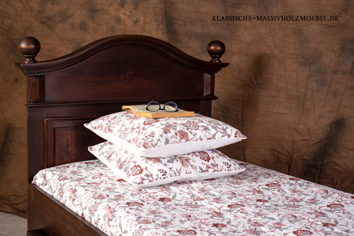 Landhausbett Einzelbett 90x200 cm mit Schubladen